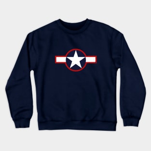 Roundel of the USAF - Military aircraft insignia 1943 WWII Crewneck Sweatshirt